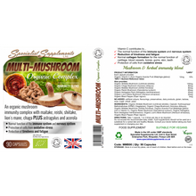 將圖片載入圖庫檢視器 有機五芝配方 Multi-Mushroom Organic Complex