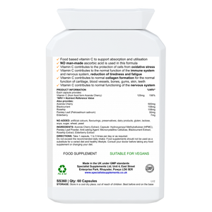 天然抗疫之選 | 英國Specialist Supplements天然維他命C