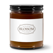 將圖片載入圖庫檢視器 Blossom Amber 9oz Soy Candle Jar
