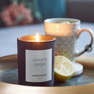 Ambustum Lemon & Ginger Scented Candle | 英國 Ambustum Lemon & Ginger 香薰蠟燭 220g