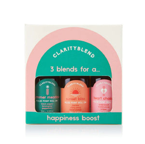Clarity Blend Pulse point roller collection set for happiness boost | 英國Clarity Blend happiness boost精油滾珠套裝