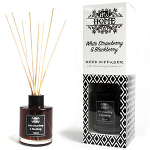 英國香薰藤枝擴香 - 士多啤梨與黑莓 | Ancient Wisdom 120ml Reed Diffuser - White Strawberry & Blackberry