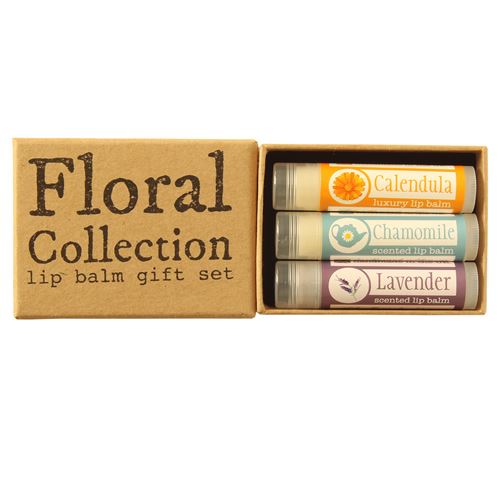Floral Collection Natural Lip Balm Gift Set 天然花香唇膏套裝